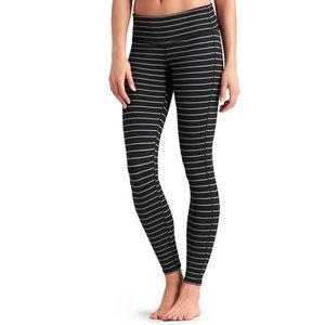 🌟Athleta | Chaturanga Tight - Black/Gray Stripe
